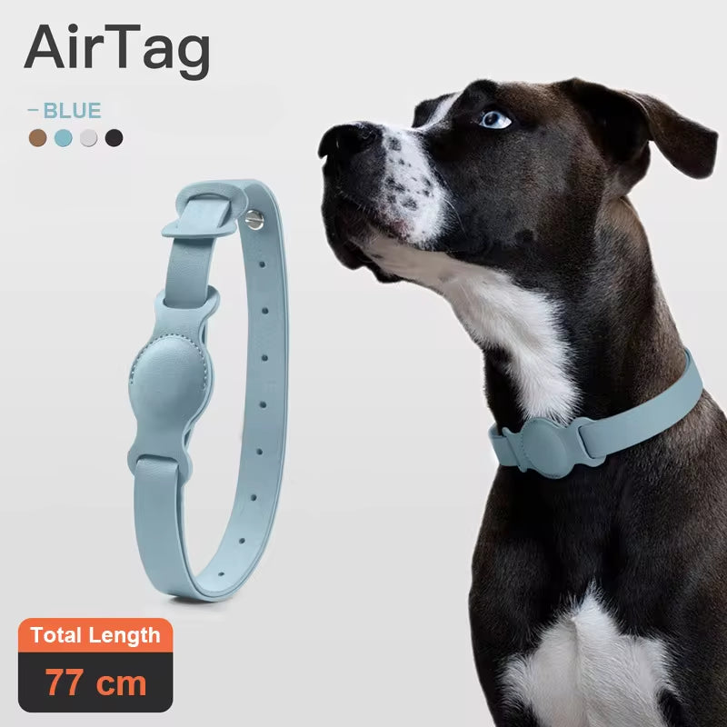 Nouveau Collier Réglable En Cuir Pour Animaux De Compagnie Pour Apple Airtag Traqueur De Localisation Chien Chat Étui Airtag Anti-Perte Collier De Localisation Airtags