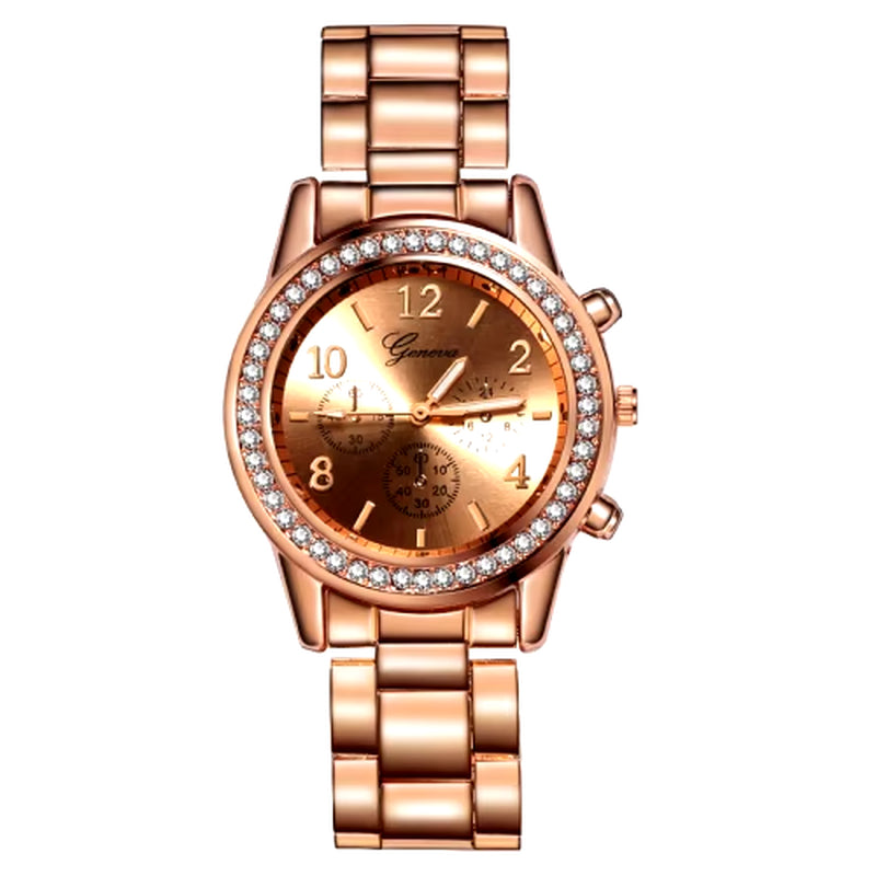 Montres Pour Femmes Genève Classique Luxe Montre Strass Femmes Montres Dames Mode or Montre Horloge Reloj Mujer Montre Femme
