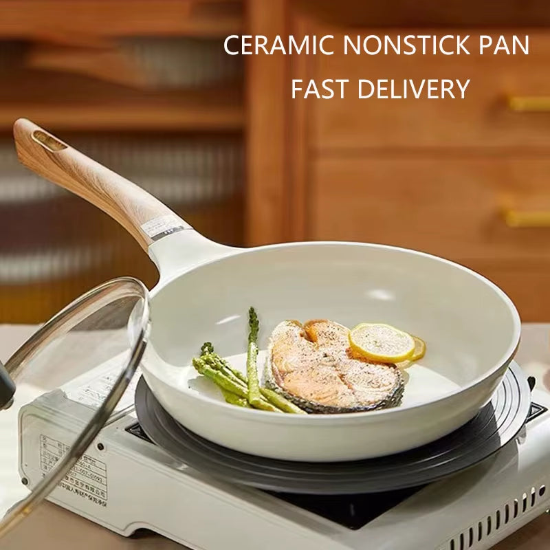 Wok En Céramique, Casseroles Pour Petit Déjeuner, Poêle À Omelette Épaisse, Antiadhésive, Crêpes Aux Œufs, Steak, Poêle De Cuisson, Casseroles À Jambon, Ustensiles De Cuisine