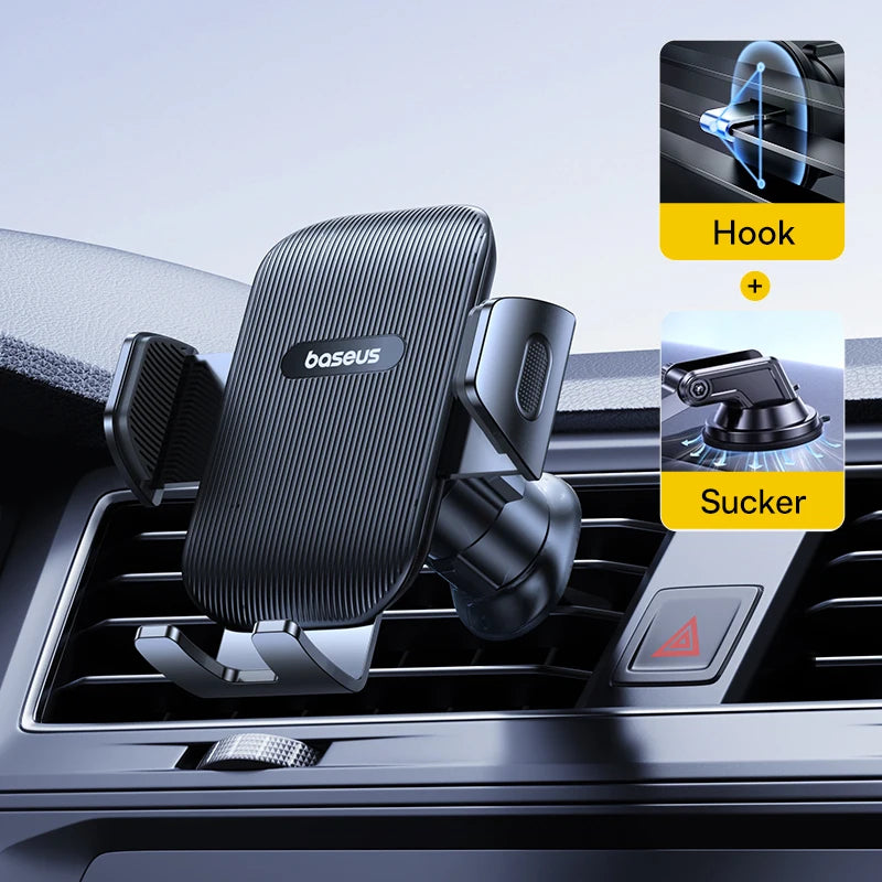 Baseus Support De Téléphone De Voiture Ventouse Pour Tableau De Bord Pare-Brise Support De Téléphone Portable De Voiture Pince Pour Iphone Pro Xiaomi Huawei Samsung