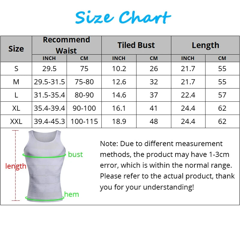 Hommes Compression Chemise Shapewear Minceur Corps Shaper Gilet Maillot De Corps Perte De Poids Débardeur Corset Gilet Ventre Contrôle Du Ventre