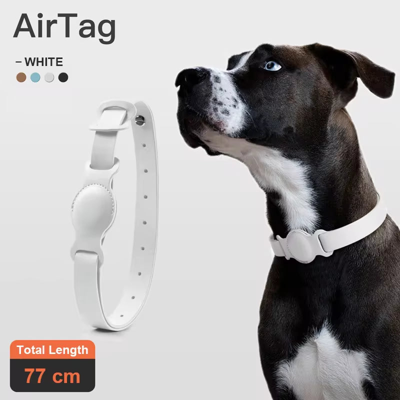 Nouveau Collier Réglable En Cuir Pour Animaux De Compagnie Pour Apple Airtag Traqueur De Localisation Chien Chat Étui Airtag Anti-Perte Collier De Localisation Airtags