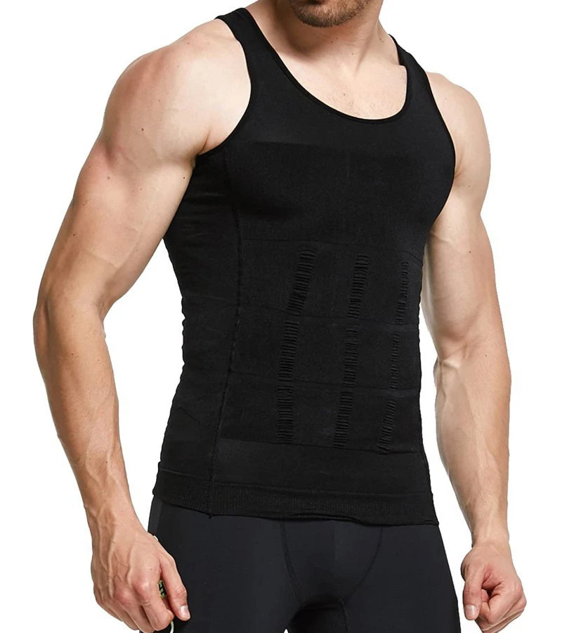 Hommes Compression Chemise Shapewear Minceur Corps Shaper Gilet Maillot De Corps Perte De Poids Débardeur Corset Gilet Ventre Contrôle Du Ventre