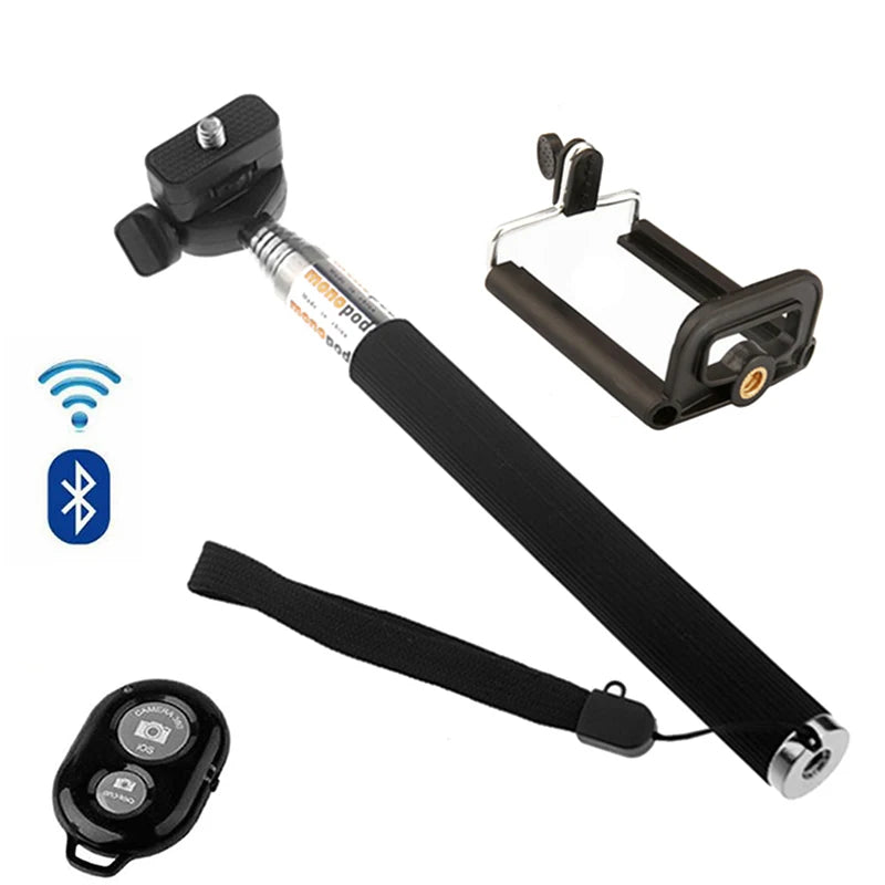 Trépied Perche À Selfie Sans Fil Bluetooth, Anciers Pliable, Lumière De Remplissage Selfie, Iphone X, Huawei, Samsung, Smartphone Mobile, Déterminer