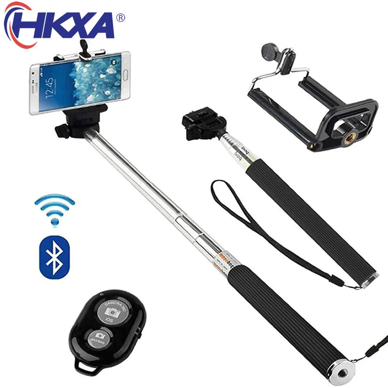 Trépied Perche À Selfie Sans Fil Bluetooth, Anciers Pliable, Lumière De Remplissage Selfie, Iphone X, Huawei, Samsung, Smartphone Mobile, Déterminer