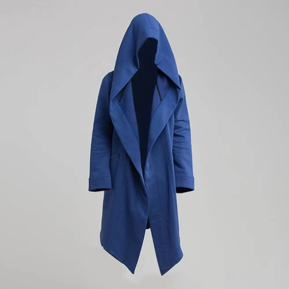 Manteau À Capuche Pour Homme, Veste Longue Et Cool, À Manches Longues Pour Filmer, Manteau De Costume