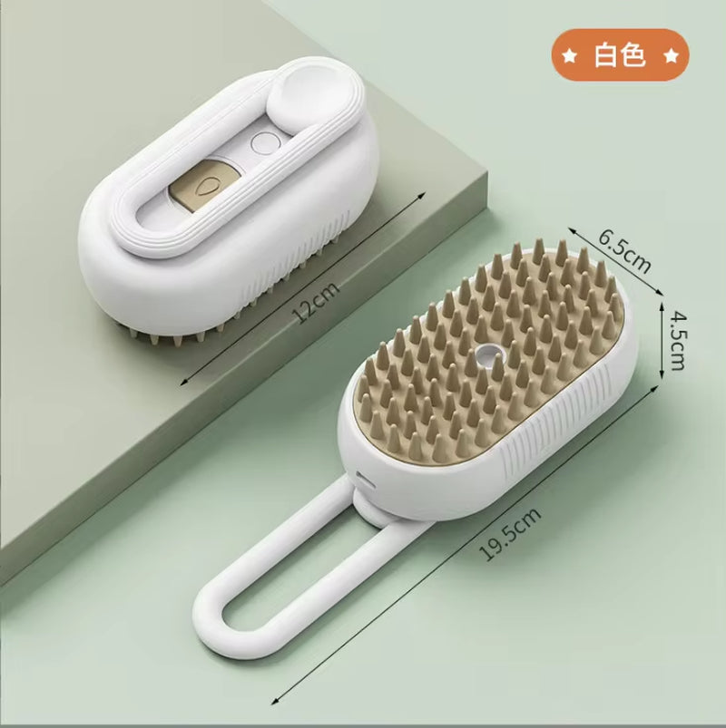 Nouveau Peigne De Pulvérisation Pour Animaux De Compagnie Pour Chats Et Chiens Peigne D'Épilation De Jet Électrique Pour Animaux De Compagnie Brosse De Massage Anti-Vol De Pulvérisation À Une Clé, Massage Propre