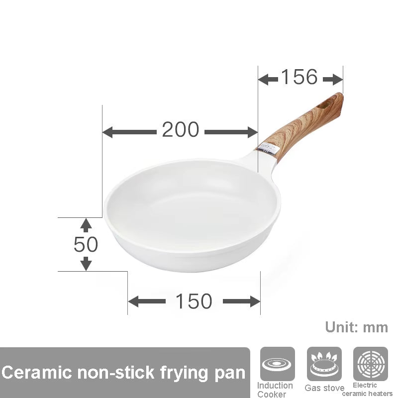 Wok En Céramique, Casseroles Pour Petit Déjeuner, Poêle À Omelette Épaisse, Antiadhésive, Crêpes Aux Œufs, Steak, Poêle De Cuisson, Casseroles À Jambon, Ustensiles De Cuisine