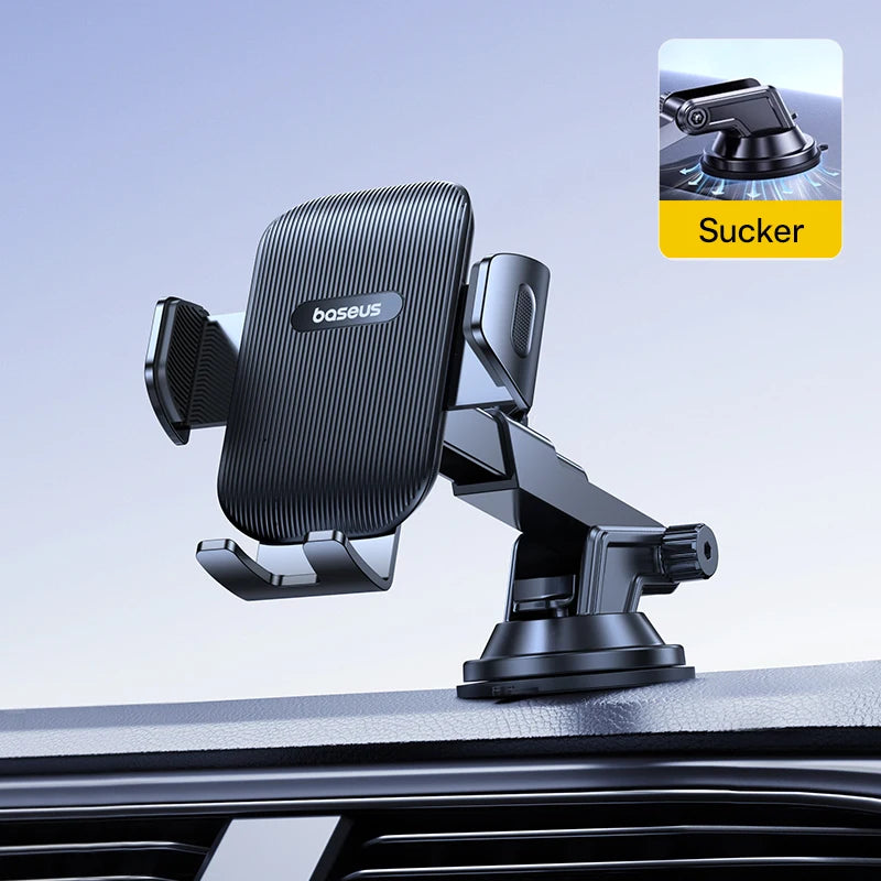 Baseus Support De Téléphone De Voiture Ventouse Pour Tableau De Bord Pare-Brise Support De Téléphone Portable De Voiture Pince Pour Iphone Pro Xiaomi Huawei Samsung