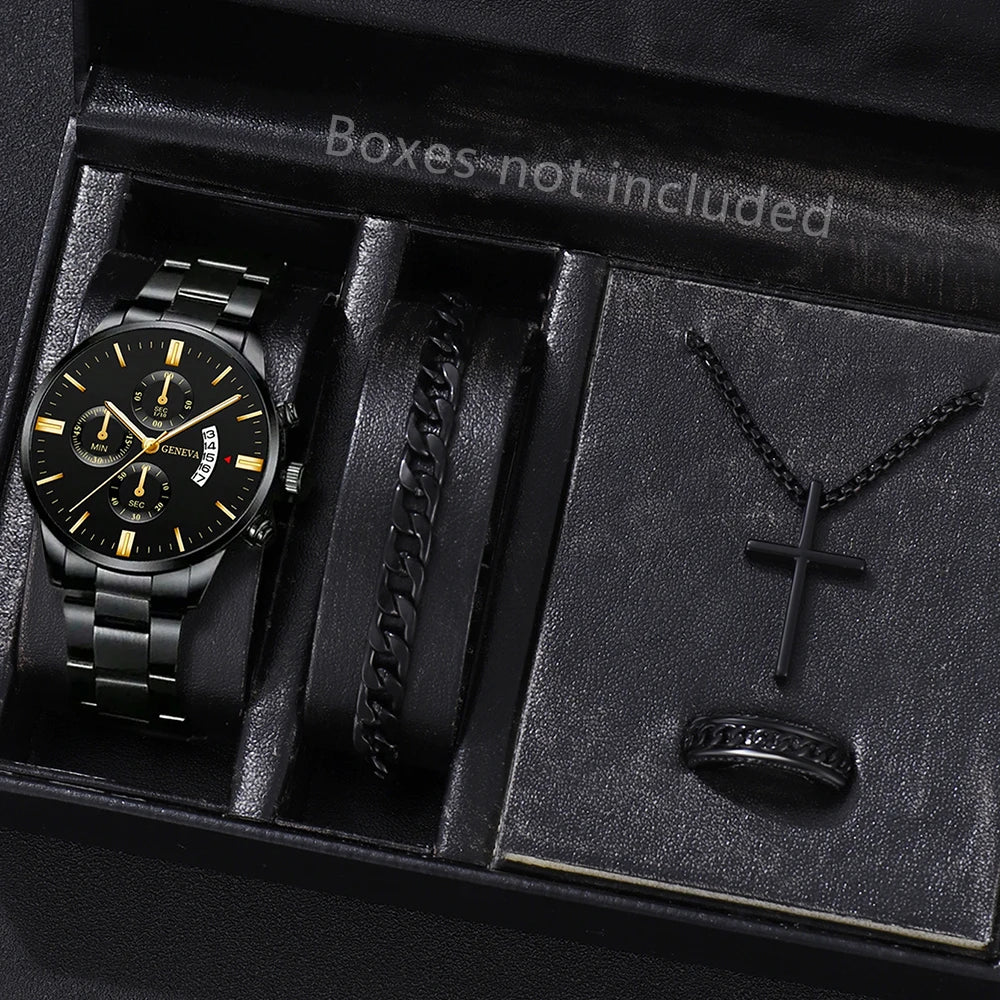 Mode Hommes Montre En Acier Inoxydable Calendrier De Luxe Montre-Bracelet À Quartz Hommes Montres D'Affaires Pour Homme Horloge Montre Homme