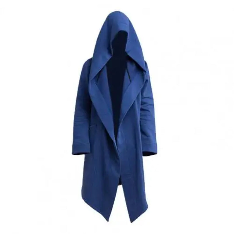 Manteau À Capuche Pour Homme, Veste Longue Et Cool, À Manches Longues Pour Filmer, Manteau De Costume