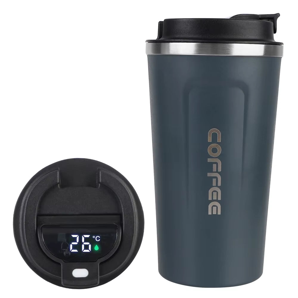 Tasse À Café Thermo Café Tasse Thermos De Voiture 380/510ML Tasse Thermo De Voyage Anti-Fuite Pour Thé Eau Café Double Acier Inoxydable