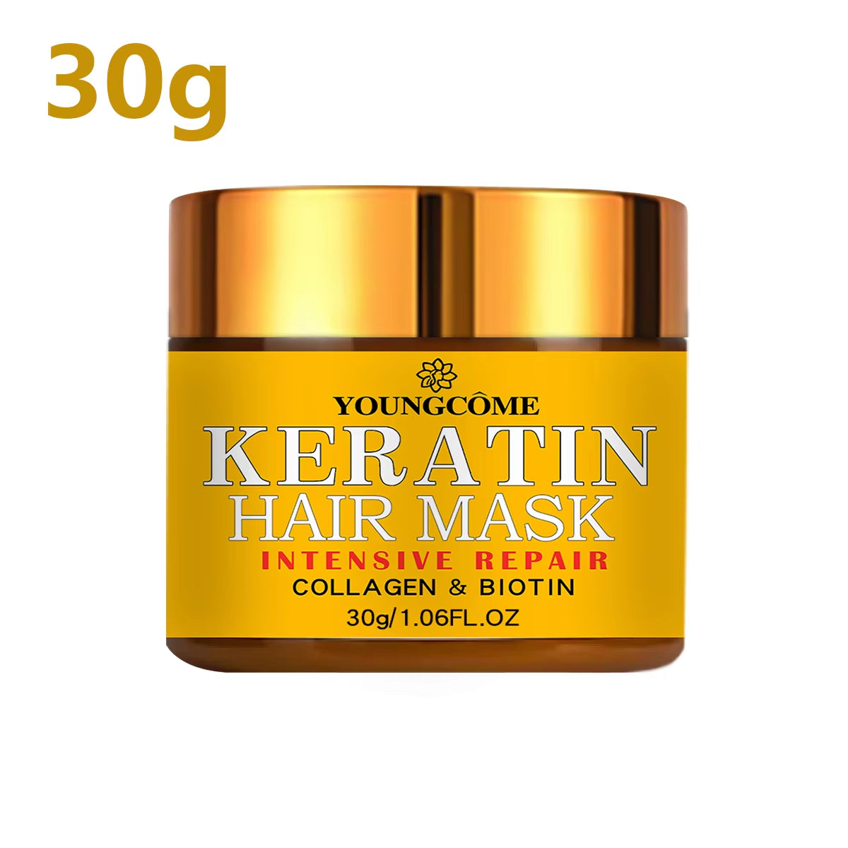 Masque Capillaire Réparateur, Biotine, Collagène, Kératine, Traitement Des Cheveux, Après-Shampooing, Huile Essentielle, Nourrissant Pour Les Cheveux Secs Et Endommagés