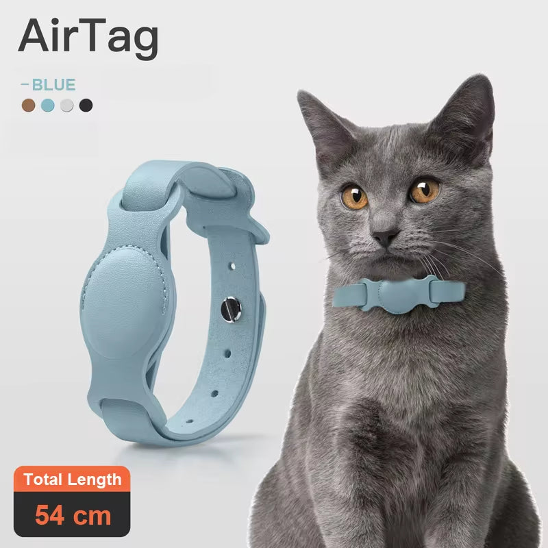 Nouveau Collier Réglable En Cuir Pour Animaux De Compagnie Pour Apple Airtag Traqueur De Localisation Chien Chat Étui Airtag Anti-Perte Collier De Localisation Airtags