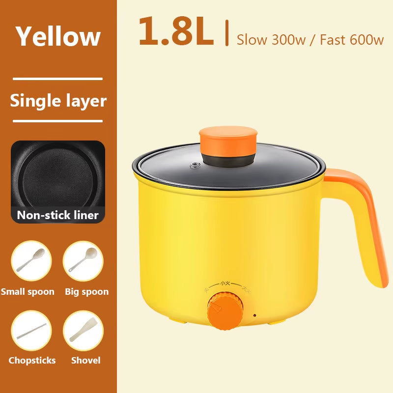 Marmite Électrique Domestique, Poêle À Chauffage Rapide, Doublure Antiarina, Cuiseur À Riz Multifonction, Cuiseur Vapeur, Marmite Chaude, Tasse À Ébullition, Sportl