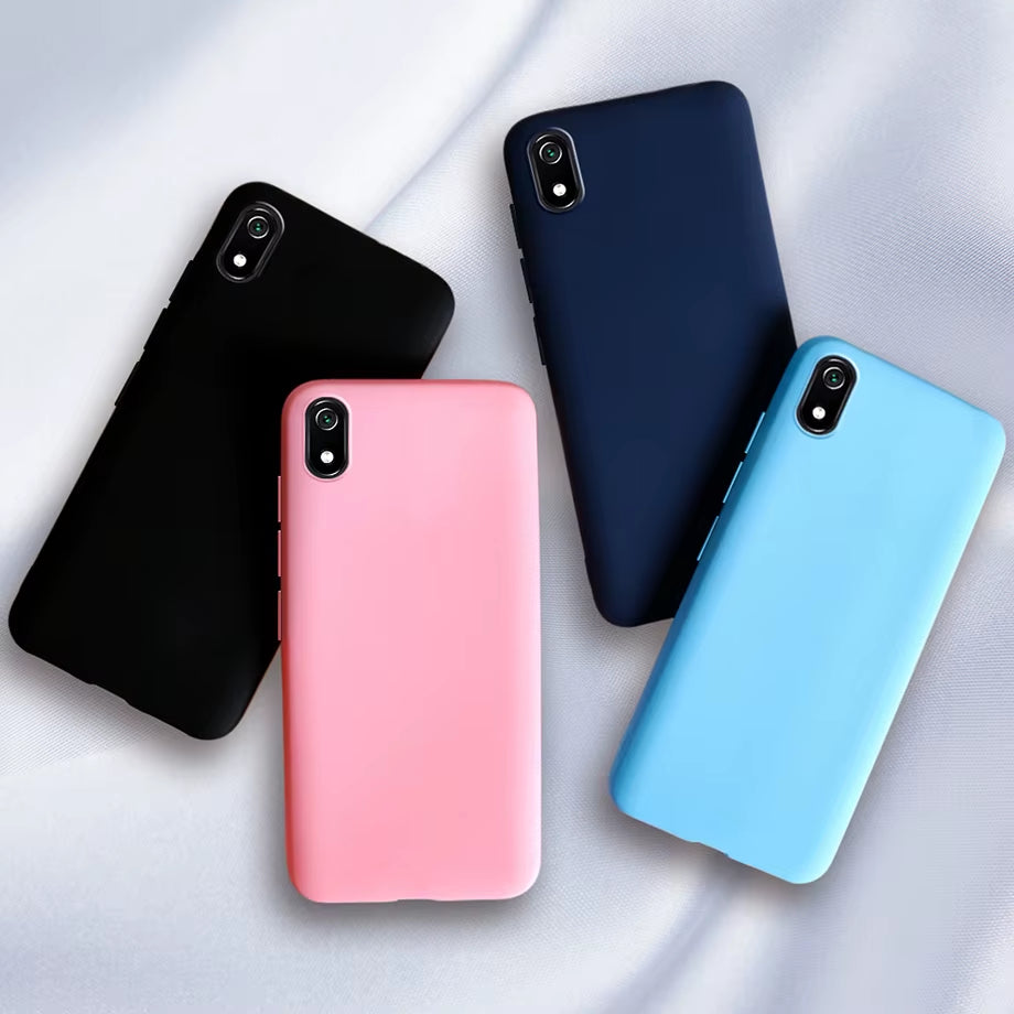 Coque De Téléphone Pour Xiaomi Redmi 7A 7 A, Noir Mat, Coque Arrière En Silicone TPU Souple Pour Xiomi Redmi 7 7A Redmi7A
