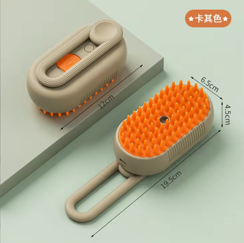 Nouveau Peigne De Pulvérisation Pour Animaux De Compagnie Pour Chats Et Chiens Peigne D'Épilation De Jet Électrique Pour Animaux De Compagnie Brosse De Massage Anti-Vol De Pulvérisation À Une Clé, Massage Propre