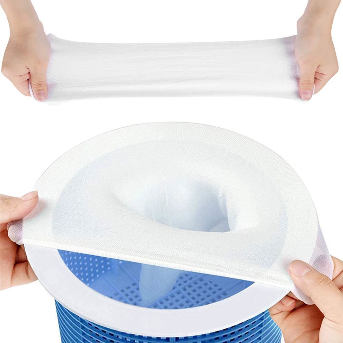 Chaussettes D'Écumage De Piscine, 5/10 Pièces, Parfait Pour La Maison, Conception En Maille De Nylon Pour Filtres, Paniers, Accessoires