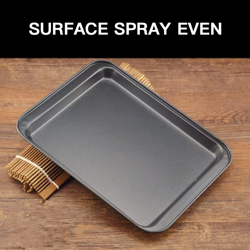 Plateau Rectangulaire Noir Antiadhésif Pour Cuisson Au Four, Gâteaux, Pain,Plaque Pour Préparations De Boulangerie Et Pâtisserie À Faire Soi-Même