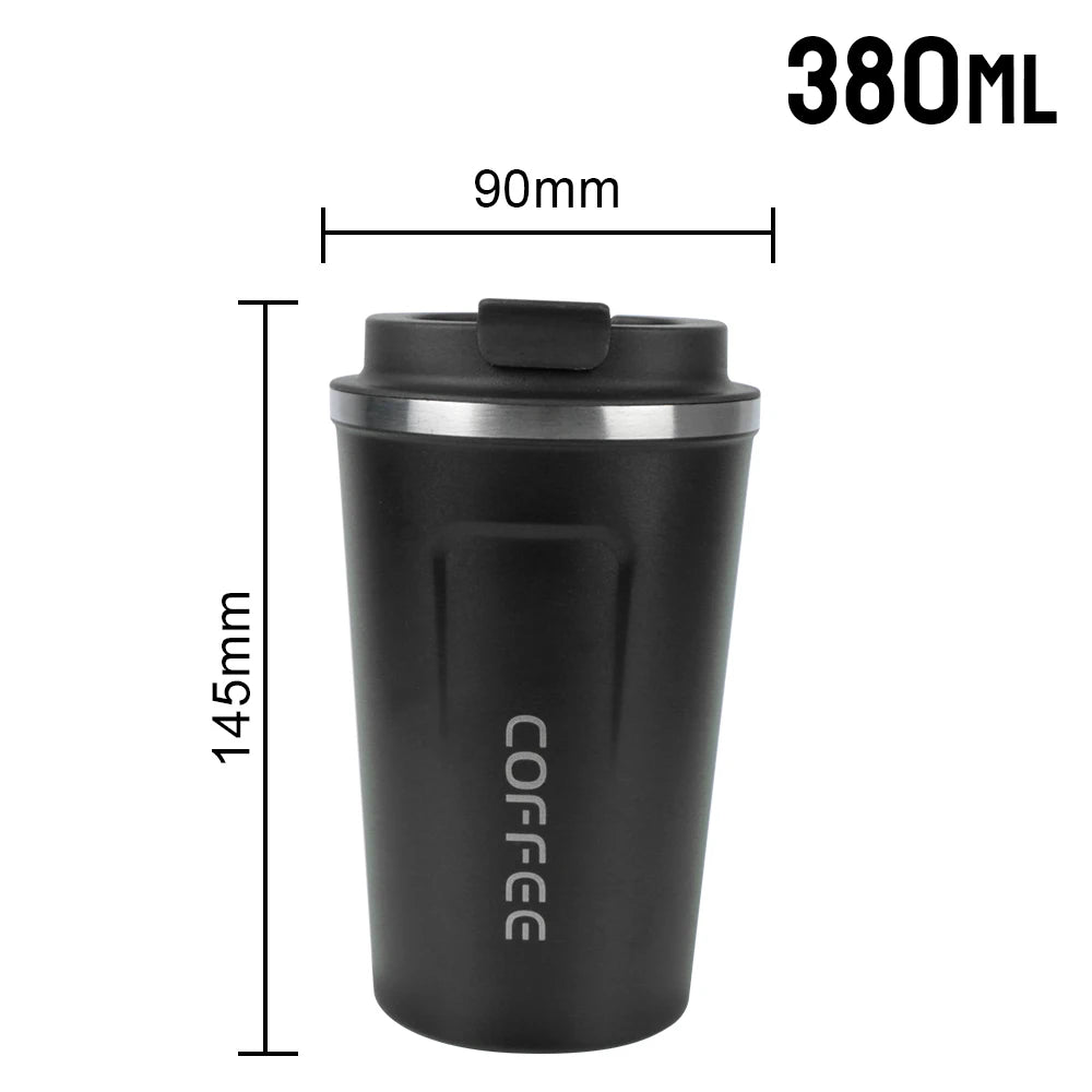 Tasse À Café Thermo Café Tasse Thermos De Voiture 380/510ML Tasse Thermo De Voyage Anti-Fuite Pour Thé Eau Café Double Acier Inoxydable
