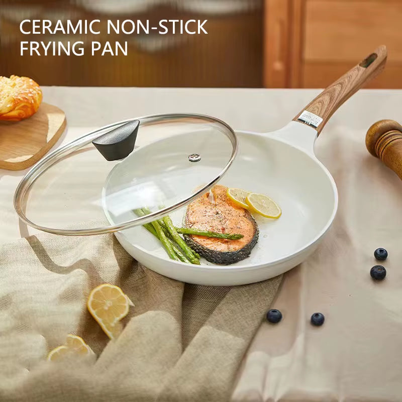 Wok En Céramique, Casseroles Pour Petit Déjeuner, Poêle À Omelette Épaisse, Antiadhésive, Crêpes Aux Œufs, Steak, Poêle De Cuisson, Casseroles À Jambon, Ustensiles De Cuisine