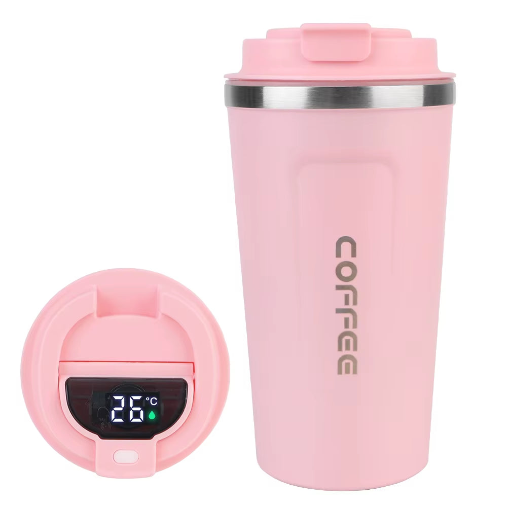 Tasse À Café Thermo Café Tasse Thermos De Voiture 380/510ML Tasse Thermo De Voyage Anti-Fuite Pour Thé Eau Café Double Acier Inoxydable