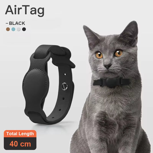 Nouveau Collier Réglable En Cuir Pour Animaux De Compagnie Pour Apple Airtag Traqueur De Localisation Chien Chat Étui Airtag Anti-Perte Collier De Localisation Airtags