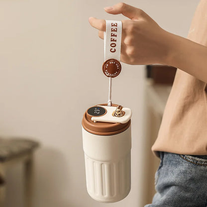 Bouteille Thermos Intelligente D'Eau Numérique LED Température Tasse À Café 316 Tasse Sous Vide En Acier Inoxydable Tasse De Bureau Tasse Portable D'Affaires