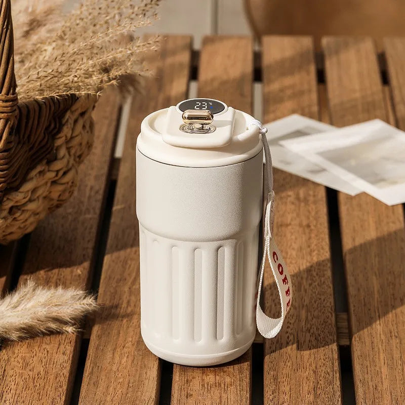 Bouteille Thermos Intelligente D'Eau Numérique LED Température Tasse À Café 316 Tasse Sous Vide En Acier Inoxydable Tasse De Bureau Tasse Portable D'Affaires