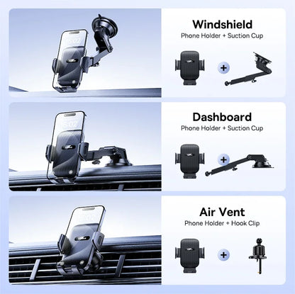 Baseus Support De Téléphone De Voiture Ventouse Pour Tableau De Bord Pare-Brise Support De Téléphone Portable De Voiture Pince Pour Iphone Pro Xiaomi Huawei Samsung