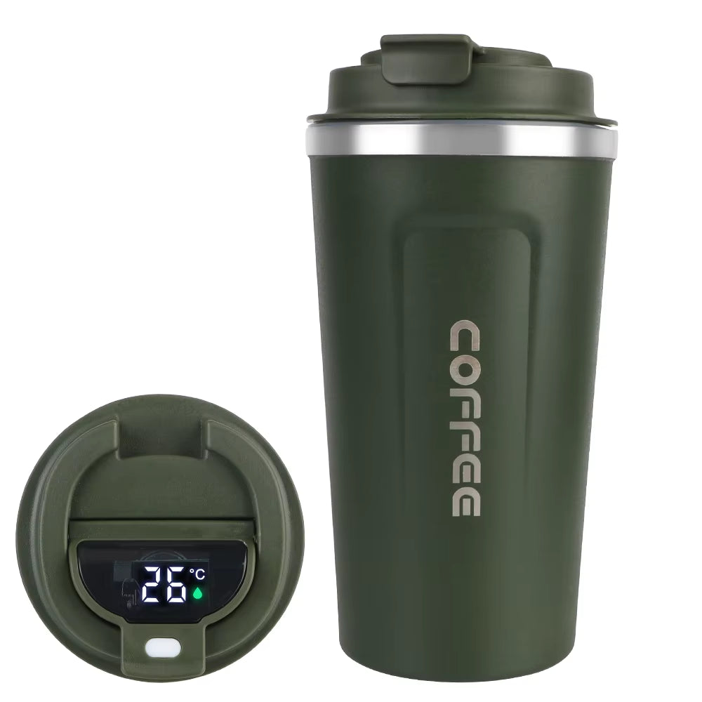 Tasse À Café Thermo Café Tasse Thermos De Voiture 380/510ML Tasse Thermo De Voyage Anti-Fuite Pour Thé Eau Café Double Acier Inoxydable