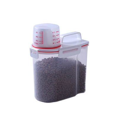 Boîte De Rangement Scellée Pour Aliments Pour Animaux De Compagnie, Baril De Riz, Tasse À Mesurer, Étanche À L'Humidité, E27, Nourriture Pour Chat, Divers Animaux De Compagnie Mars