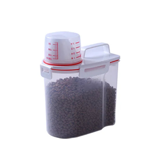 Boîte De Rangement Scellée Pour Aliments Pour Animaux De Compagnie, Baril De Riz, Tasse À Mesurer, Étanche À L'Humidité, E27, Nourriture Pour Chat, Divers Animaux De Compagnie Mars