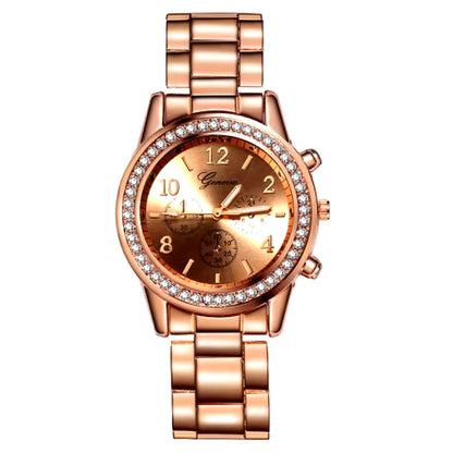 Montres Pour Femmes Genève Classique Luxe Montre Strass Femmes Montres Dames Mode or Montre Horloge Reloj Mujer Montre Femme