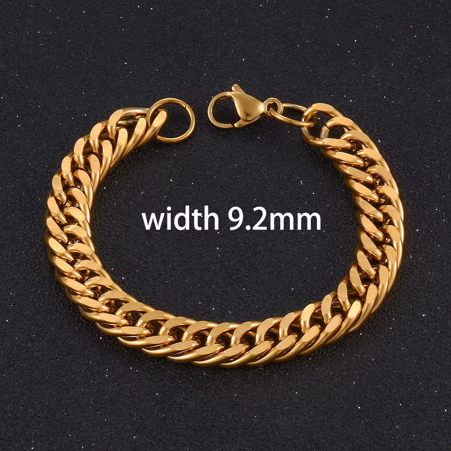 Bracelets Cubains En Acier Inoxydable Pour Hommes Et Femmes, Bijoux Hip Hop À Portée De Main, Cadeau De Mode, Document Argenté, Jopunk