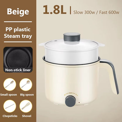 Marmite Électrique Domestique, Poêle À Chauffage Rapide, Doublure Antiarina, Cuiseur À Riz Multifonction, Cuiseur Vapeur, Marmite Chaude, Tasse À Ébullition, Sportl
