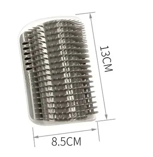 Brosse D'Angle Pour Chat, Peigne De Massage Pour Arc De Chat, Grattoir En Plastique, Élimine Les Cheveux, Toilettage Avec Herbe-Aux-Chats, Autonettoyant, Fourniture Pour Chat