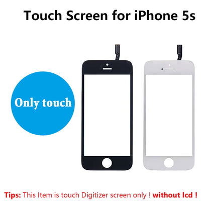 Numériseur D'Écran Tactile Avec Cadre, Écran Tactile Avant, Lentille En Verre Pour Iphone 6, 6S Plus, 5, 5S, SE, 5C, 7, 8 Plus, 6P