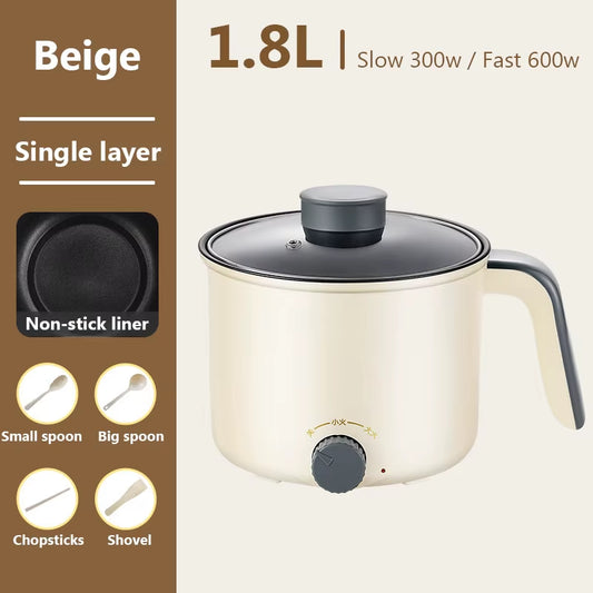 Marmite Électrique Domestique, Poêle À Chauffage Rapide, Doublure Antiarina, Cuiseur À Riz Multifonction, Cuiseur Vapeur, Marmite Chaude, Tasse À Ébullition, Sportl