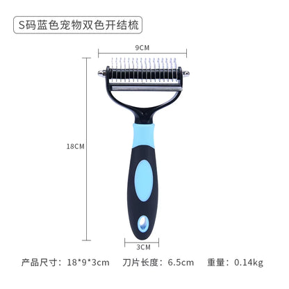 Outil De Nettoyage De Toilettage Pour Animaux De Compagnie 2 En 1, Outil De Perte D'Animaux, Combinaison D'Épilation À Nœud Ouvert, Peigne D'Épilation Pour Chats Et Chiens