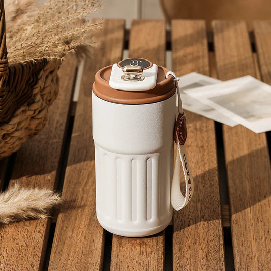 Bouteille Thermos Intelligente D'Eau Numérique LED Température Tasse À Café 316 Tasse Sous Vide En Acier Inoxydable Tasse De Bureau Tasse Portable D'Affaires