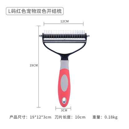 Outil De Nettoyage De Toilettage Pour Animaux De Compagnie 2 En 1, Outil De Perte D'Animaux, Combinaison D'Épilation À Nœud Ouvert, Peigne D'Épilation Pour Chats Et Chiens