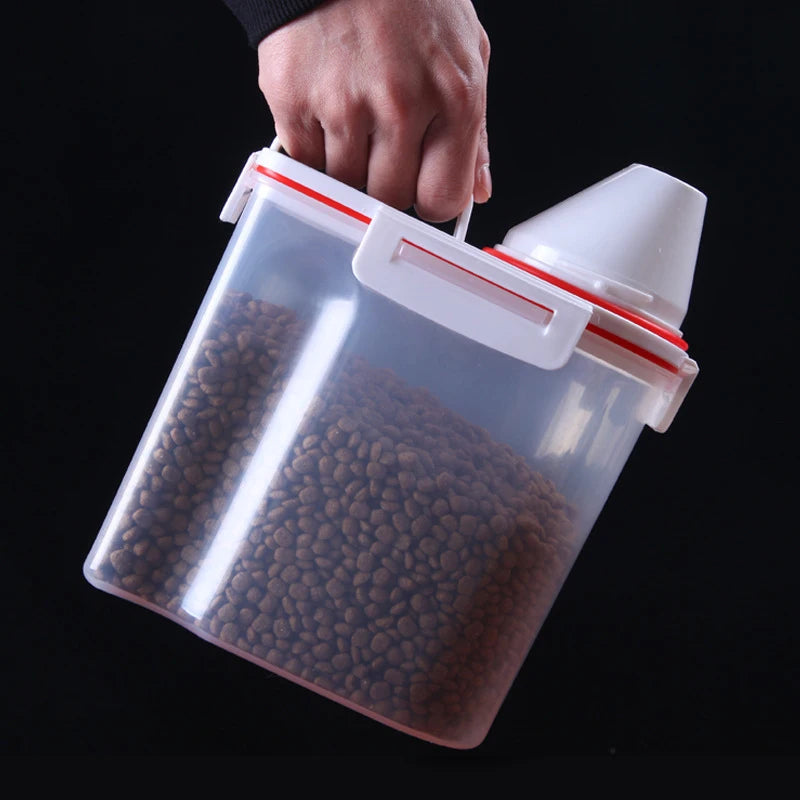 Boîte De Rangement Scellée Pour Aliments Pour Animaux De Compagnie, Baril De Riz, Tasse À Mesurer, Étanche À L'Humidité, E27, Nourriture Pour Chat, Divers Animaux De Compagnie Mars