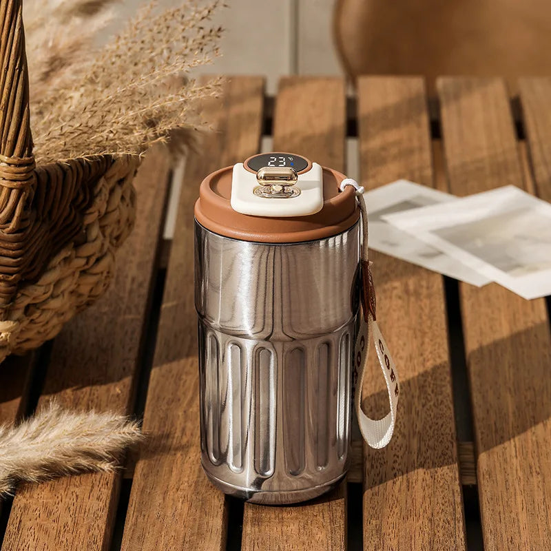Bouteille Thermos Intelligente D'Eau Numérique LED Température Tasse À Café 316 Tasse Sous Vide En Acier Inoxydable Tasse De Bureau Tasse Portable D'Affaires
