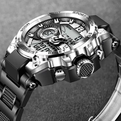 -Montre Militaire Numérique Pour Homme, Étanche 50M, Montre-Bracelet À Quartz LED, Horloge De Sport, Grandes Montres Pour Homme