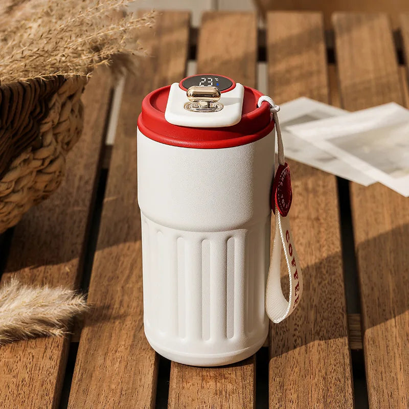 Bouteille Thermos Intelligente D'Eau Numérique LED Température Tasse À Café 316 Tasse Sous Vide En Acier Inoxydable Tasse De Bureau Tasse Portable D'Affaires