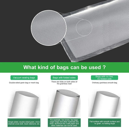 Sacs Scellés Sous Vide Pour Aliments, Rouleaux De Sacs Économiseurs D'Aliments, Sac D'Emballage Sous Vide Domestique, Sacs De Stockage Sous Vide Pour Scelleuse, 1 Rouleau, 300Cm