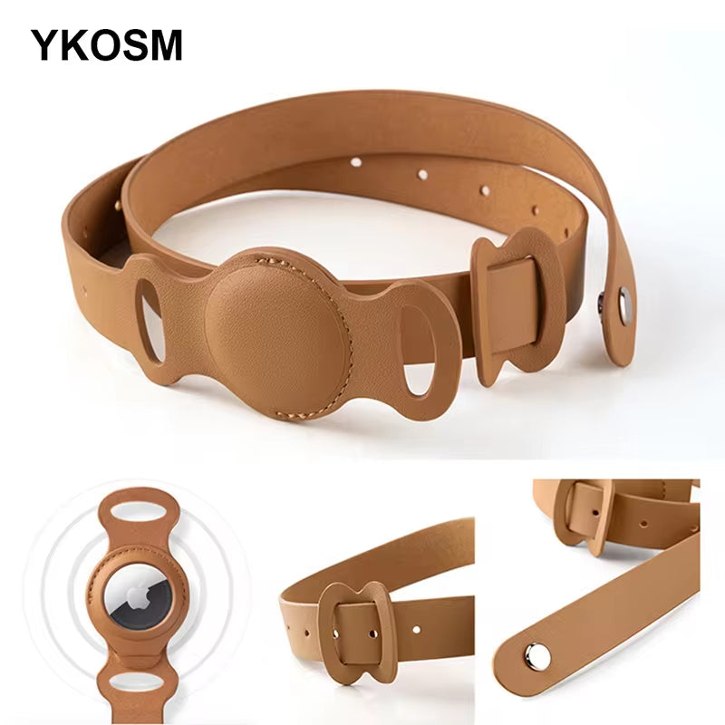 Nouveau Collier Réglable En Cuir Pour Animaux De Compagnie Pour Apple Airtag Traqueur De Localisation Chien Chat Étui Airtag Anti-Perte Collier De Localisation Airtags