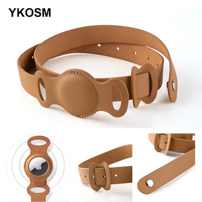 Nouveau Collier Réglable En Cuir Pour Animaux De Compagnie Pour Apple Airtag Traqueur De Localisation Chien Chat Étui Airtag Anti-Perte Collier De Localisation Airtags