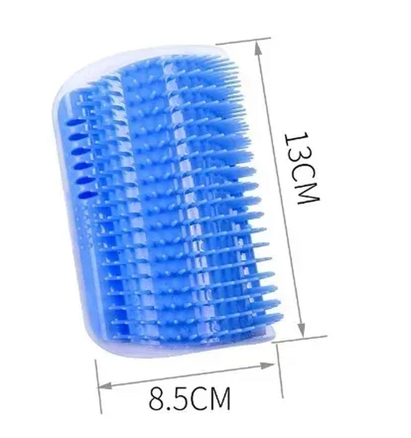 Brosse D'Angle Pour Chat, Peigne De Massage Pour Arc De Chat, Grattoir En Plastique, Élimine Les Cheveux, Toilettage Avec Herbe-Aux-Chats, Autonettoyant, Fourniture Pour Chat